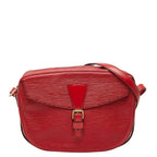 Louis Vuitton Epi Jonnefille Crossbody Shoulder Bag Castilian Red Leather