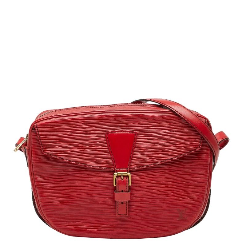 Louis Vuitton Epi Jonnefille Crossbody Shoulder Bag Castilian Red Leather