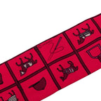 Hermes Twill Couvertures Et Tenues de Jour Horse Wear Scarf Pink Red Silk — view 2