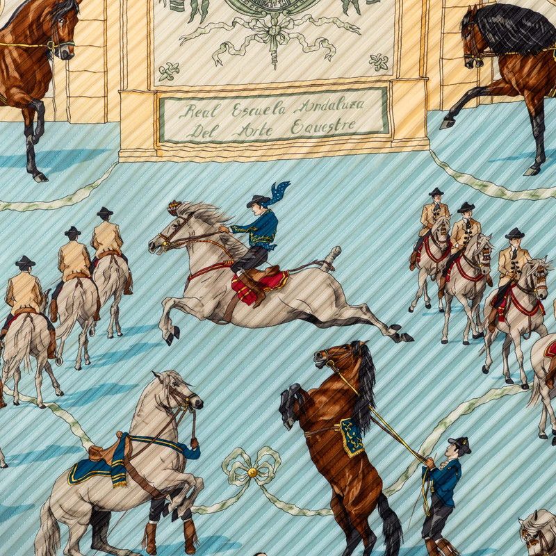 Hermes Pleats Carre Real Escuela Andaluza Del Arte Royal Andalusian Equestrian — view 3