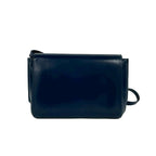 Gucci Ribbon Motif GG Logo Leather Mini Shoulder Bag Pochette Crossbody Navy — view 3
