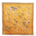 Hermes Raconte Moi le Cheval Talking About Horses Carre 90 Large Scarf Orange