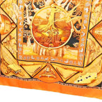 Hermes Au Son du Tam Carre 90 Large Scarf Orange — view 3