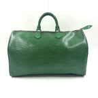 Louis Vuitton Speedy 40 Epi Borneo Green Leather Handbag Gold