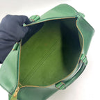Louis Vuitton Speedy 40 Epi Borneo Green Leather Handbag Gold — view 3