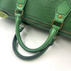 Louis Vuitton Speedy 40 Epi Borneo Green Leather Handbag Gold — view 6