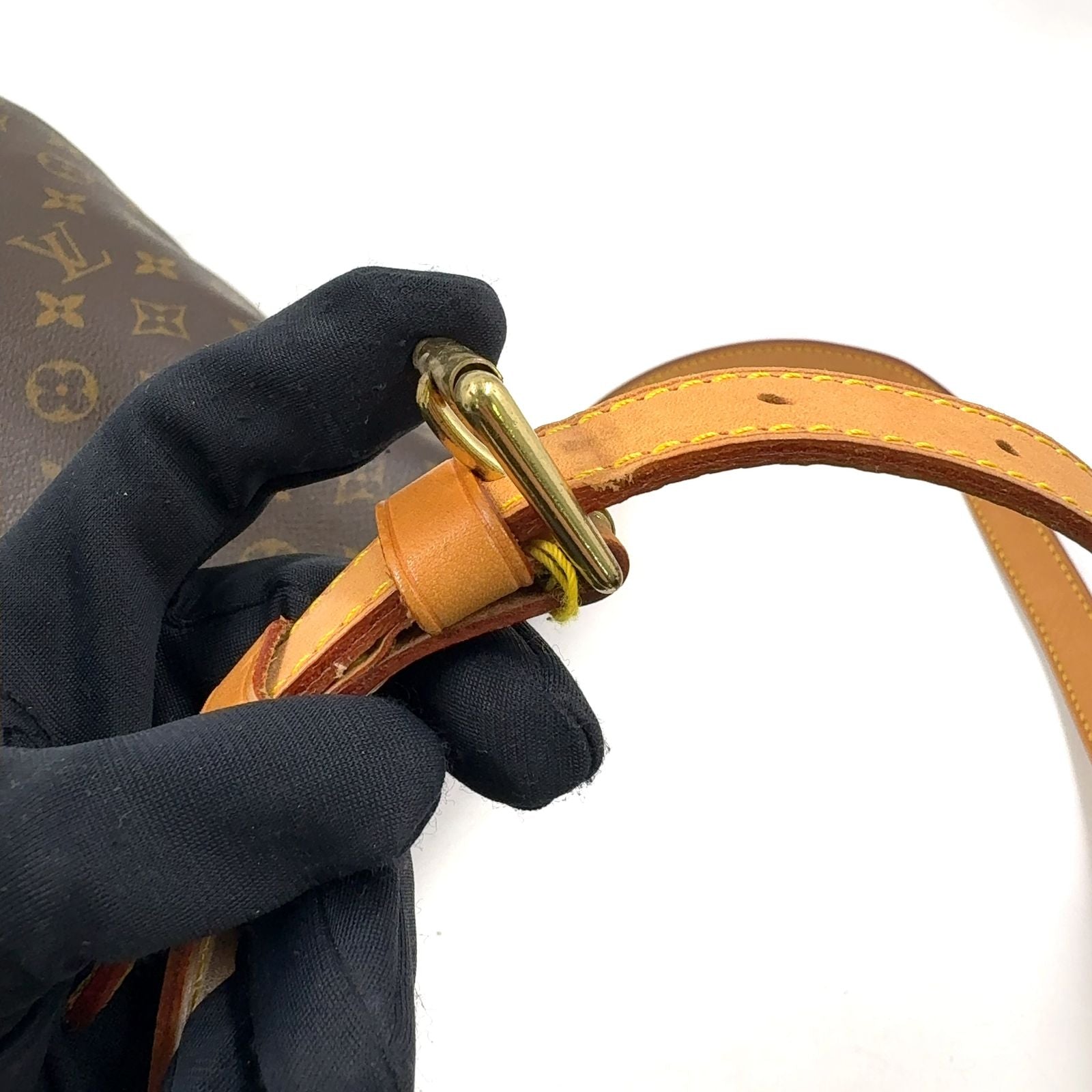 Louis Vuitton Musette Monogram Leather Brown Shoulder Bag Gold — view 6