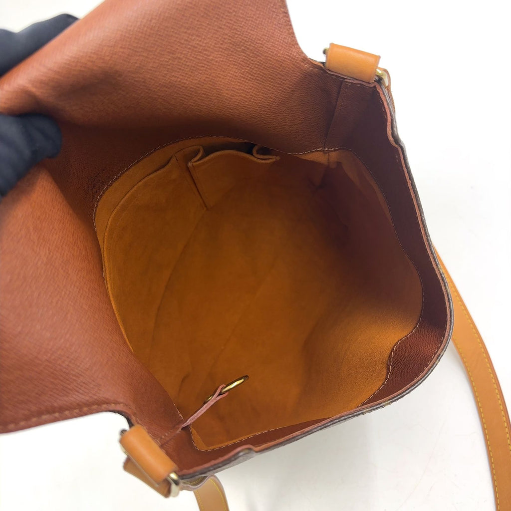 Louis Vuitton Musette Monogram Leather Brown Shoulder Bag Gold — view 3