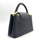 Louis Vuitton Capucines PM Parnascea Noir Leather Black Handbag Gold — view 2