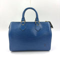 Louis Vuitton Speedy 25 Epi Toledo Blue Leather Handbag Gold