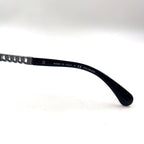 Chanel Chain Temple Acetate Metal Black Sunglasses Silver Eyewear — view 7