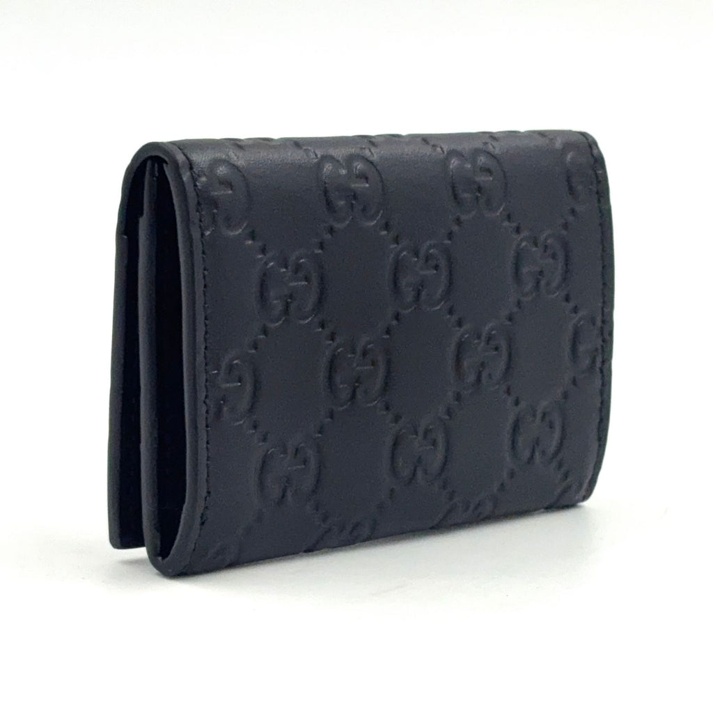 Gucci GG Emblem Leather Black Card Case — view 2