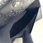 Gucci GG Emblem Leather Black Card Case — view 7