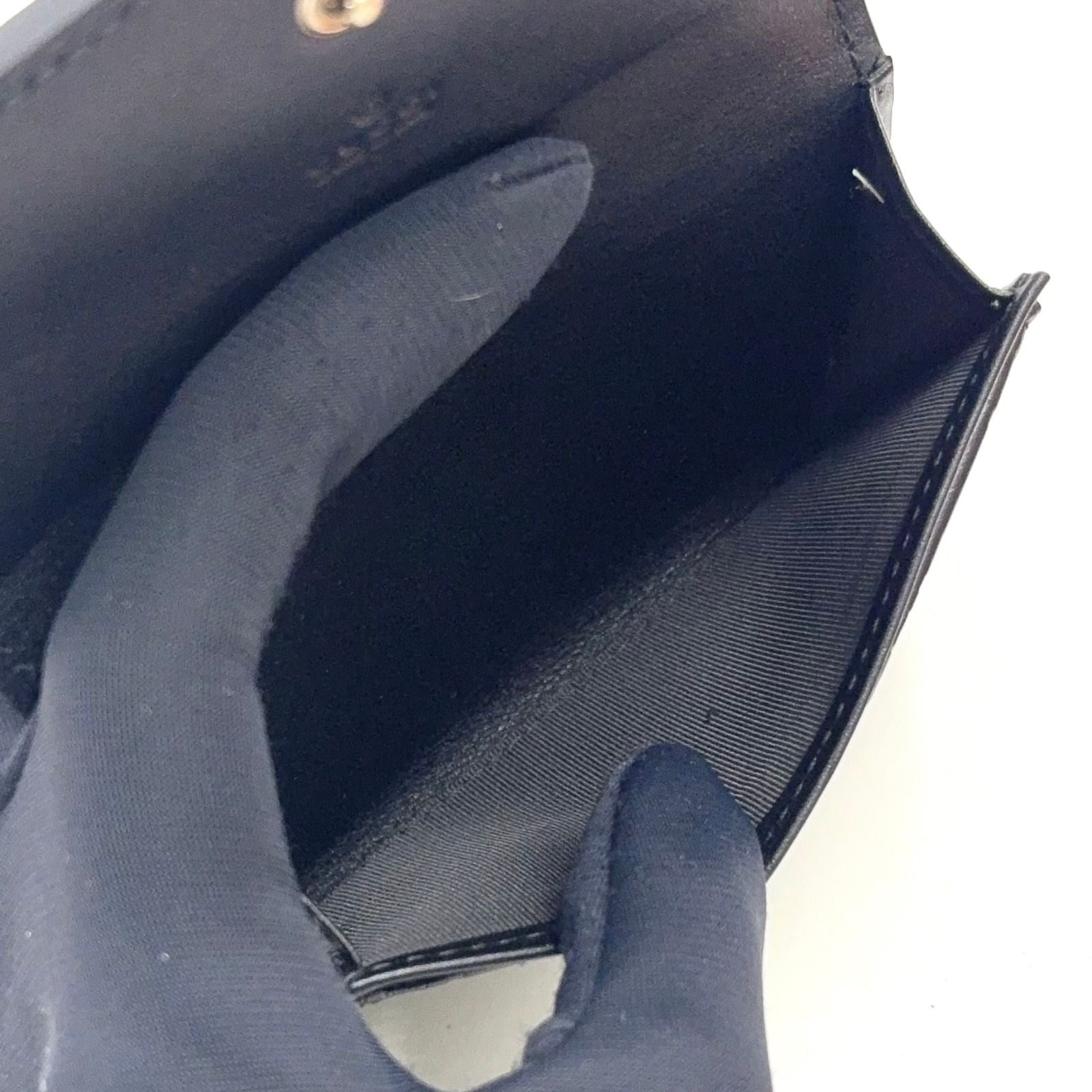 Gucci GG Emblem Leather Black Card Case — view 5
