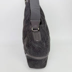 Chanel Sports Line CC Logo Chain Shoulder Bag Suede Leather Gray Silver Vintage — view 6