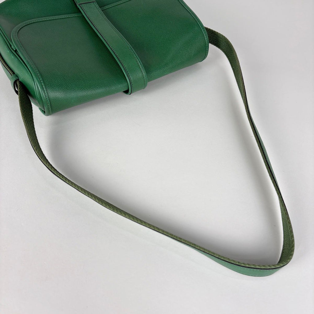 Hermes Noumea Shoulder Bag Courchevel Green — view 8