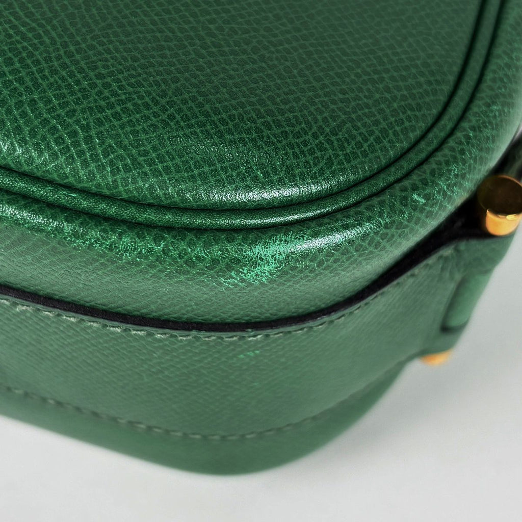 Hermes Noumea Shoulder Bag Courchevel Green — view 3
