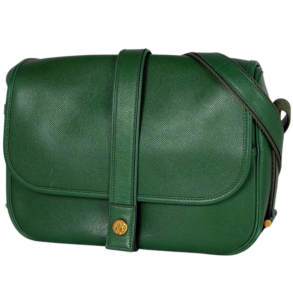 Hermes Noumea Shoulder Bag Courchevel Green
