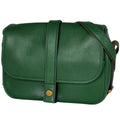 Hermes Noumea Shoulder Bag Courchevel Green
