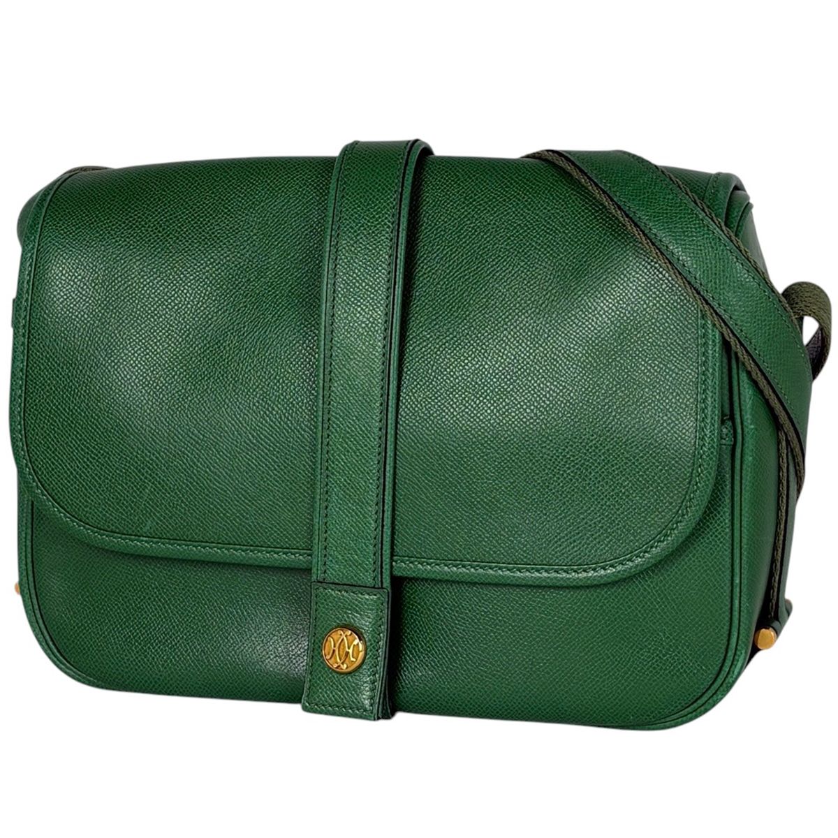 Hermes Noumea Shoulder Bag Courchevel Green