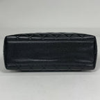 Chanel CC Logo Handbag Quilted Caviar Leather Black — view 5
