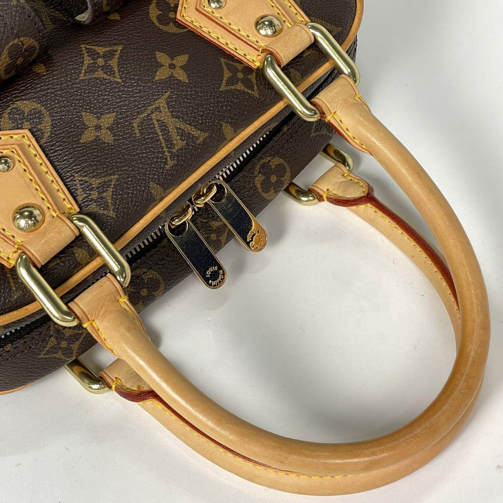 Louis Vuitton Manhattan PM Handbag Monogram Brown — view 6