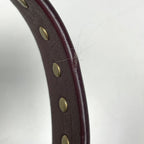 Celine Paris Macadam Shoulder Bag Studs Denim Bordeaux — view 6