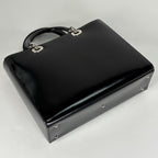Dior Lady Dior Patent Handbag Leather Black — view 2