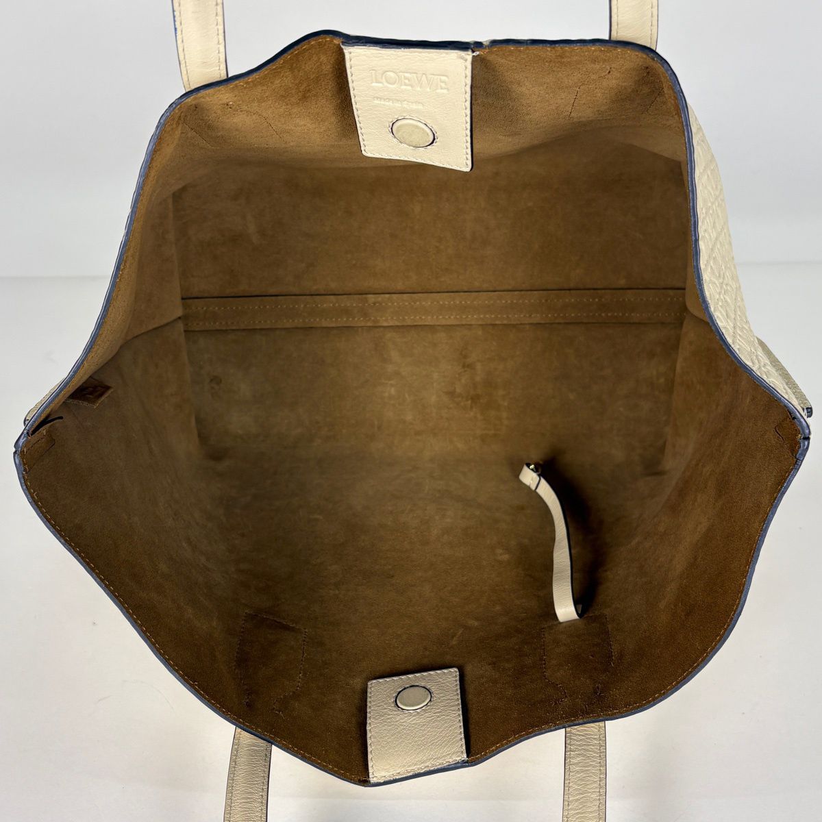Loewe Anagram Tote Bag Leather Ivory — view 8