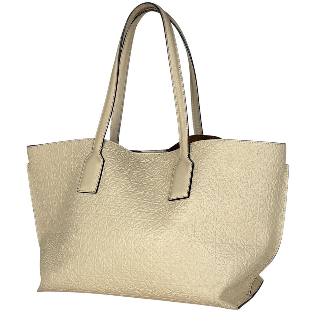 Loewe Anagram Tote Bag Leather Ivory