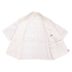 Hermes Zip Up Cotton White Overshirt Short Sleeve Shirt — view 3