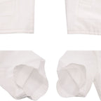 Hermes Zip Up Cotton White Overshirt Short Sleeve Shirt — view 4