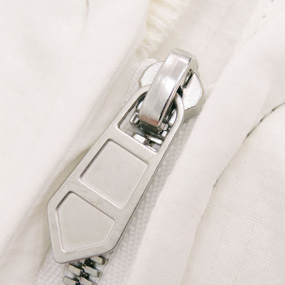 Hermes Zip Up Cotton White Overshirt Short Sleeve Shirt — view 7