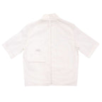 Hermes Zip Up Cotton White Overshirt Short Sleeve Shirt — view 2