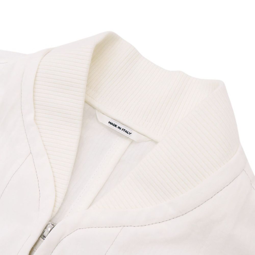 Hermes Zip Up Cotton White Overshirt Short Sleeve Shirt — view 5
