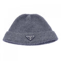 Prada Triangle Logo Knit Cap