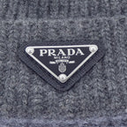 Prada Triangle Logo Knit Cap — view 4