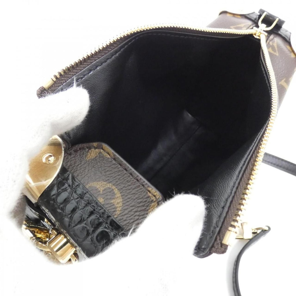 Louis Vuitton Monogram Exotic Leather Side Trunk — view 7