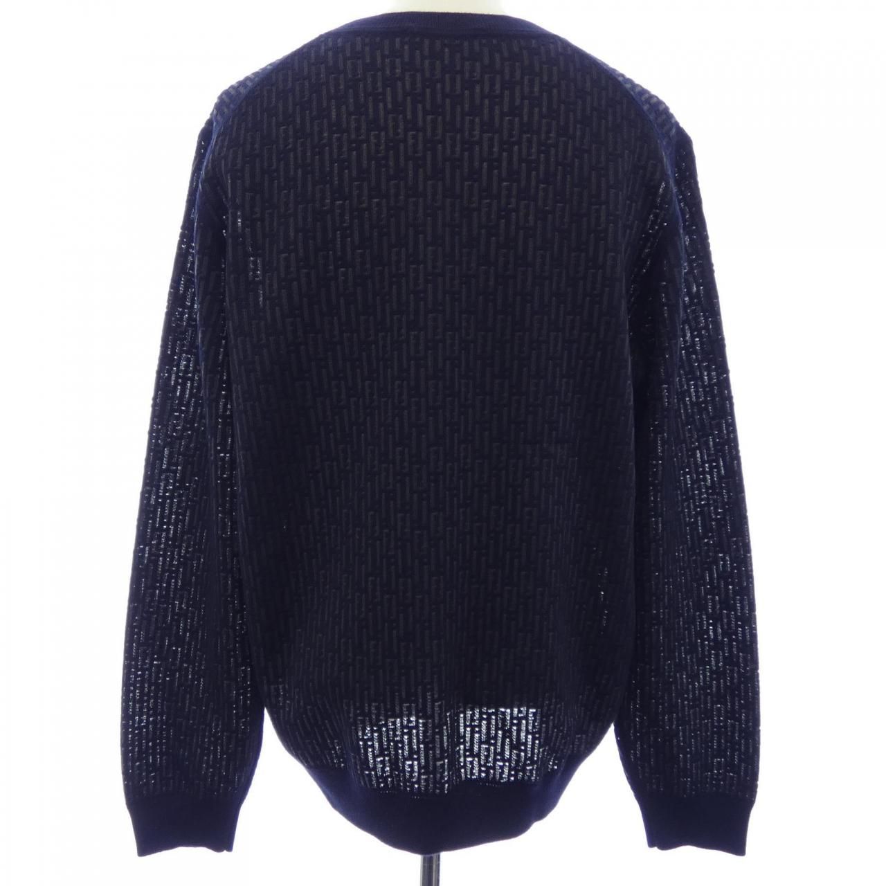 Fendi Knit Sweater Navy — view 2