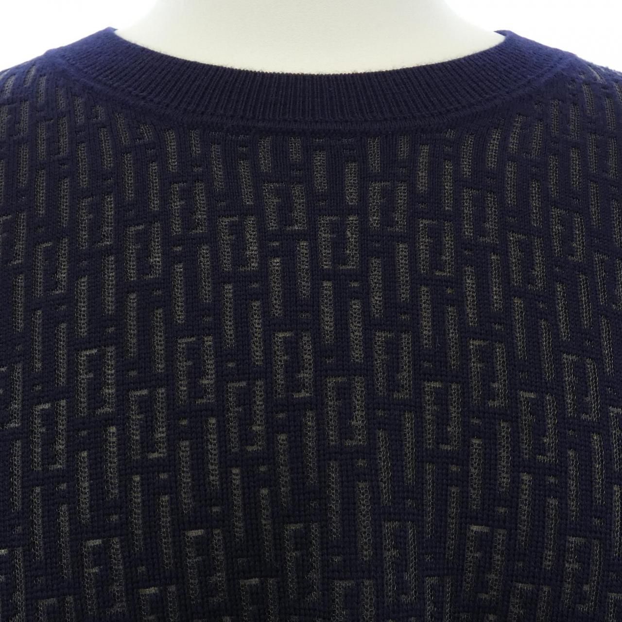 Fendi Knit Sweater Navy — view 6