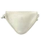 Celine Shoulder Bag Logo Triangle Leather White — view 2