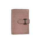 Hermes Card Case Bearn Pink Silver