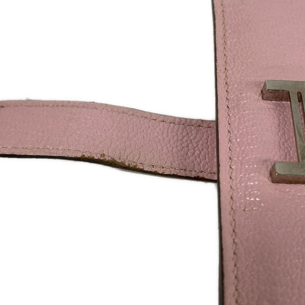 Hermes Card Case Bearn Pink Silver — view 7