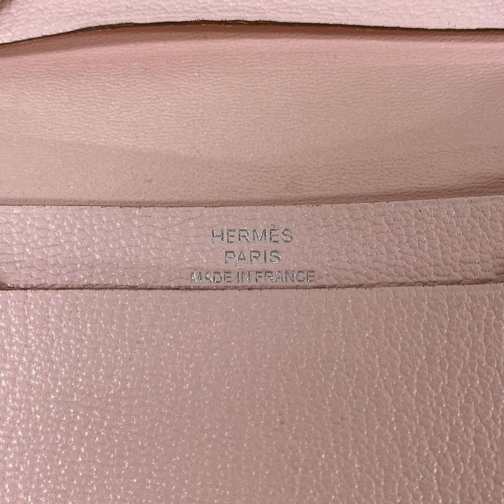 Hermes Card Case Bearn Pink Silver — view 4