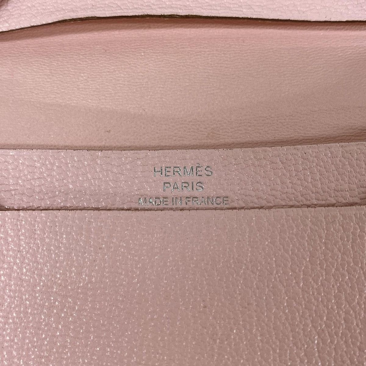 Hermes Card Case Bearn Pink Silver — view 4