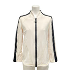 Chanel Jersey 38 M Sports Line Beige Black T-Shirt