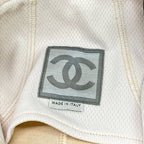 Chanel Jersey 38 M Sports Line Beige Black T-Shirt — view 3