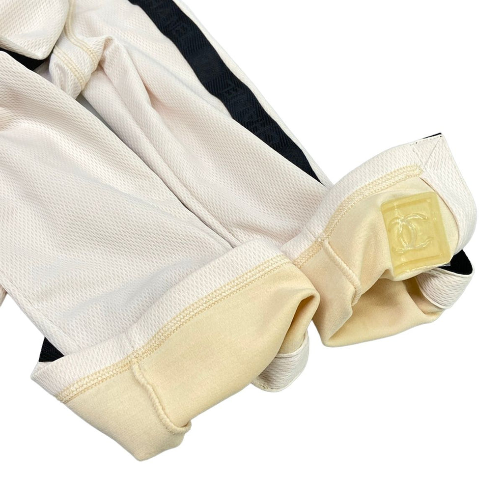 Chanel Jersey 38 M Sports Line Beige Black T-Shirt — view 8