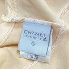Chanel Jersey 38 M Sports Line Beige Black T-Shirt — view 6
