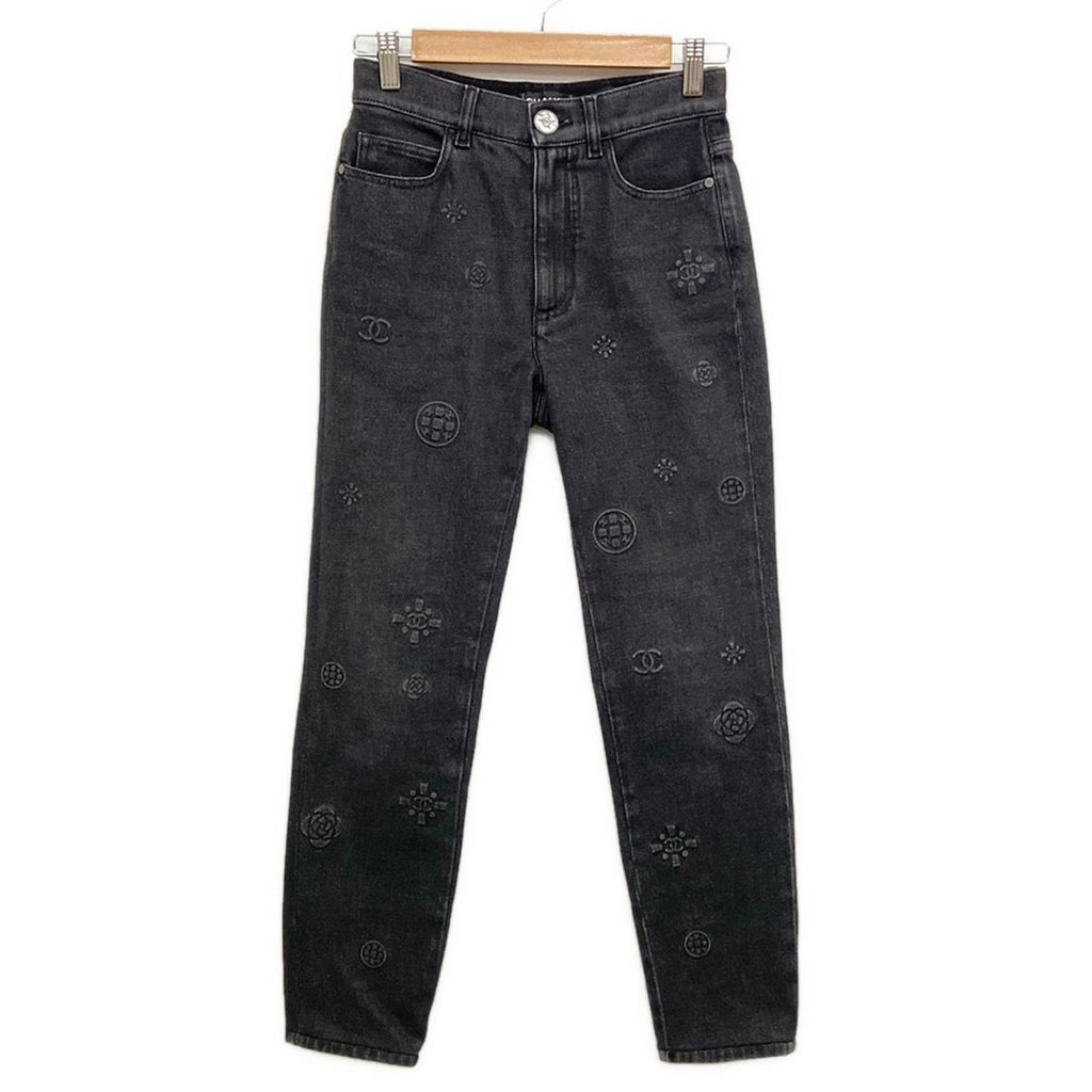 Chanel Jeans 34 S Black Cotton